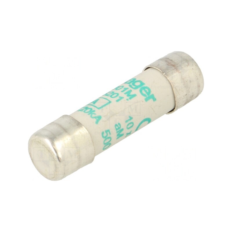 Siguranță întârziere 1A 500VAC 10x38mm | Electronic-mag.ro | Componente Electronice