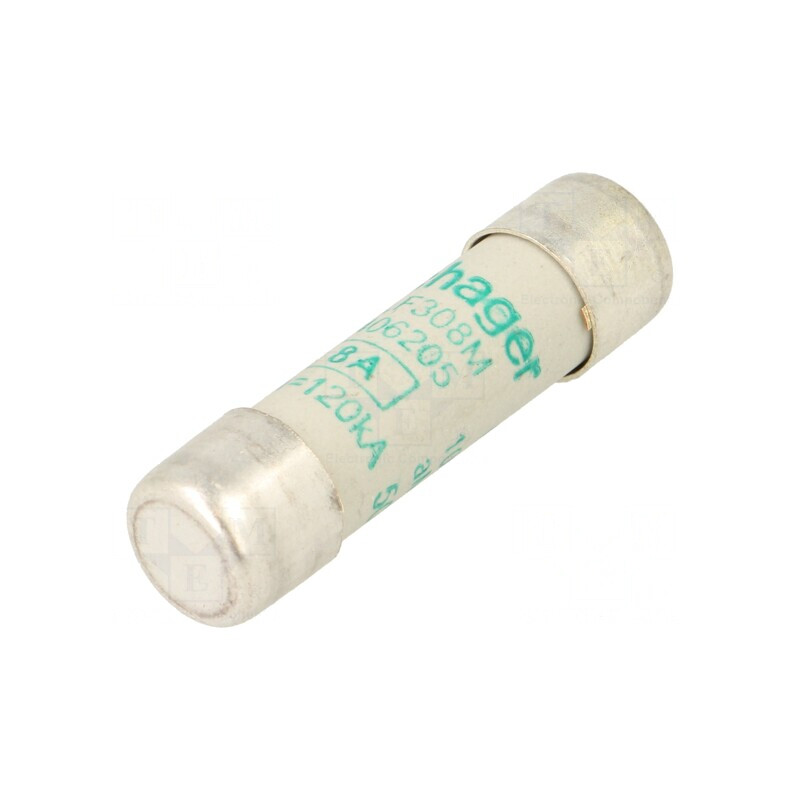 Siguranță întârziere 8A 500VAC 10x38mm | Electronic-mag.ro | Componente Electronice