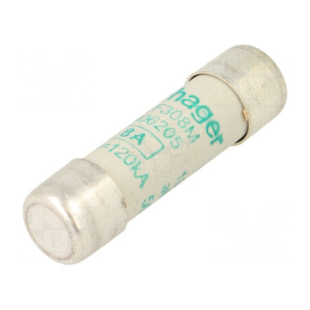 Siguranță întârziere 8A 500VAC 10x38mm | Electronic-mag.ro | Componente Electronice