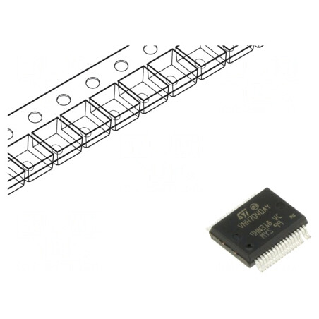 Driver Controler Motor Cu Perii 35A PowerSSO36 | Electronic-mag.ro | Componente Electronice
