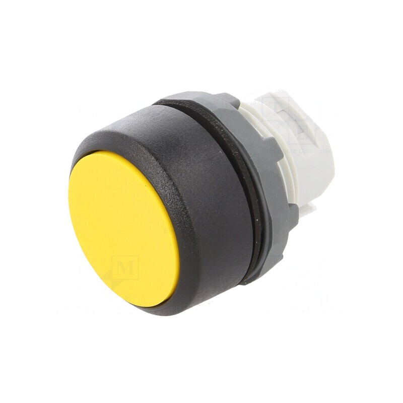 Comutator cu apăsare 22mm galben | Electronic-mag.ro | Componente Electronice