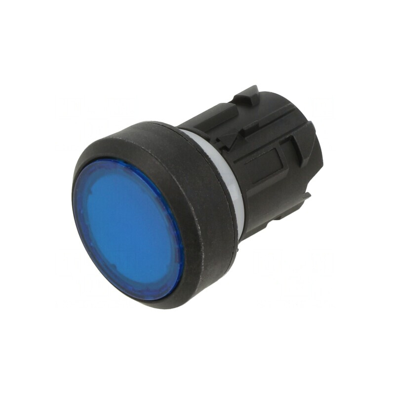 Comutator rotativ cu cheie 22mm 2 poziții albastru rotund | Electronic-mag.ro | Componente Electronice