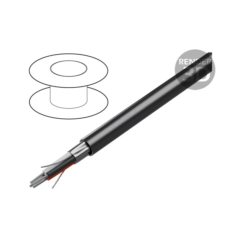 Cablu 2x2x24AWG RS232/RS422 PVC Crom 305m | Electronic-mag.ro | Componente Electronice