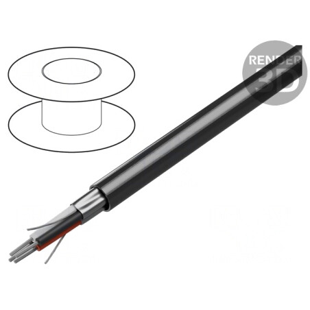 Cablu 2x2x24AWG RS232/RS422 PVC Crom 305m | Electronic-mag.ro | Componente Electronice