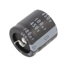 Condensator Electrolitic SNAP-IN 100uF 450V Ø30x30mm ±20% | Electronic-mag.ro | Componente Electronice