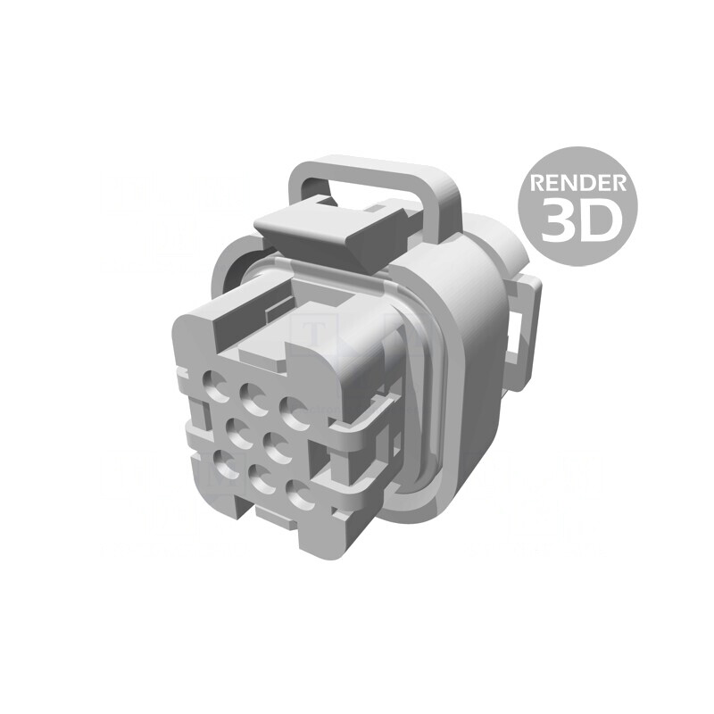Conector AMPSEAL Automotive Mamă 8 Pini Negru | Electronic-mag.ro | Componente Electronice