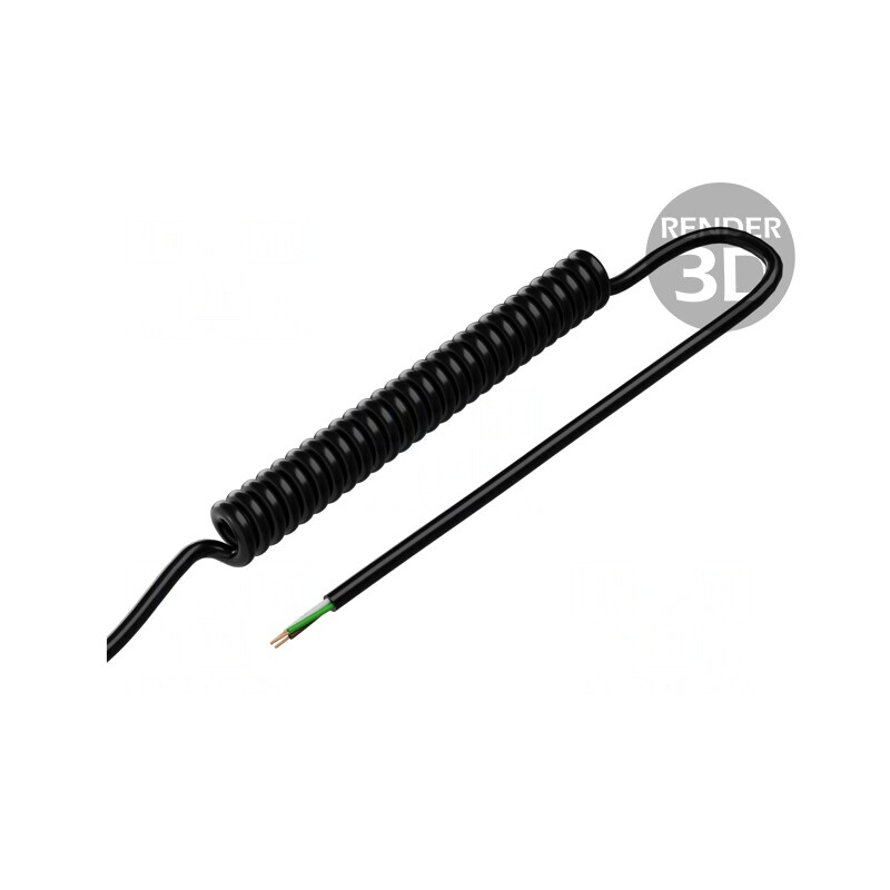 Cablu spiralat neecranat PUR negru 0,2m-0,8m 300V 3x0,22mm2 | Electronic-mag.ro | Componente Electronice Cablu spiralat neecranat PUR negru 0,2m-0,8m 300V 3x0,22mm2 | Electronic-mag.ro | Componente Electronice