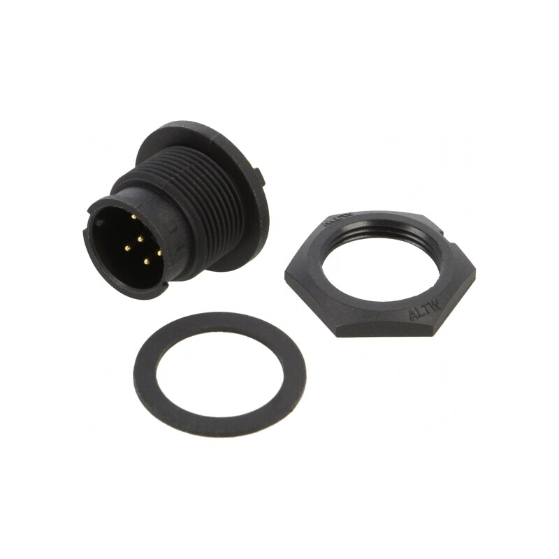 Conector Circular Soclu 6 PIN Baionetă | Electronic-mag.ro | Componente Electronice