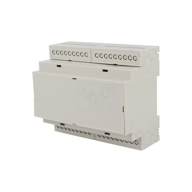Carcasă pentru șină DIN, ABS gri, 90.2x106.25x57.5mm | Electronic-mag.ro | Componente Electronice Carcasă pentru șină DIN, ABS gri, 90.2x106.25x57.5mm | Electronic-mag.ro | Componente Electronice