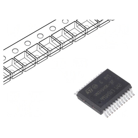 Power Switch High-Side 1A 4-Channel SMD PowerSSO24 | Electronic-mag.ro | Componente Electronice