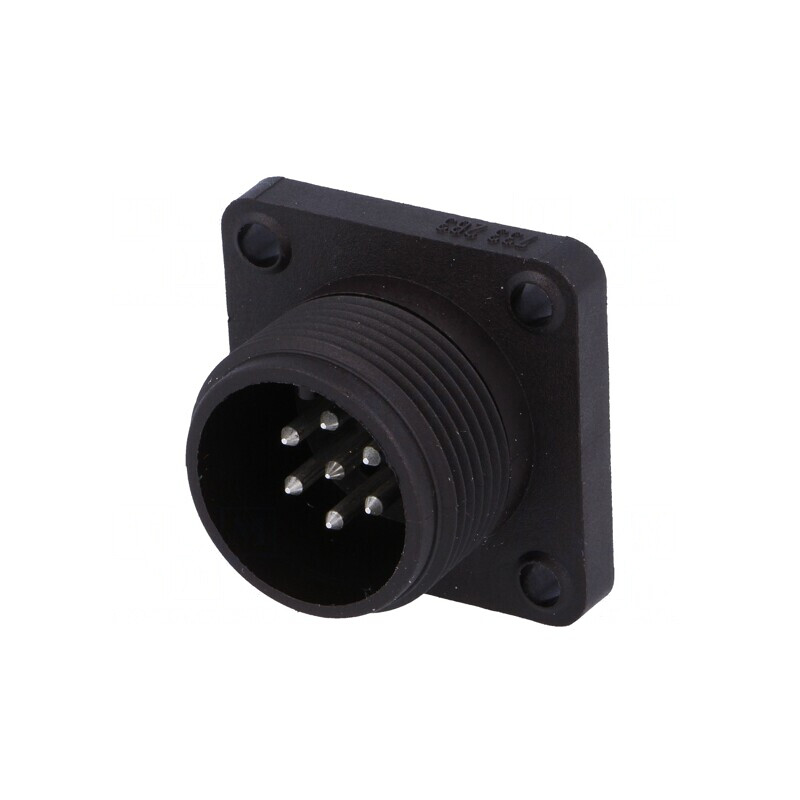 Conector Circular Soclu IP67 7 PIN Argintat | Electronic-mag.ro | Componente Electronice