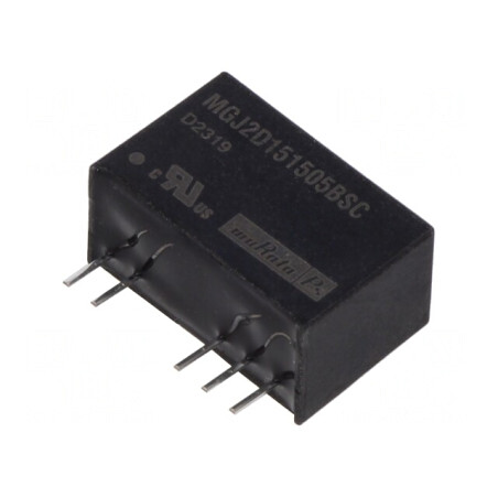 Convertor DC/DC 2W 15V la 15V/-5V SIP THT | Electronic-mag.ro | Componente Electronice