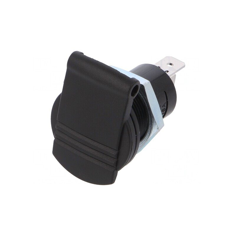Soclu Mini Brichetă Auto 16A Negru | Electronic-mag.ro | Componente Electronice