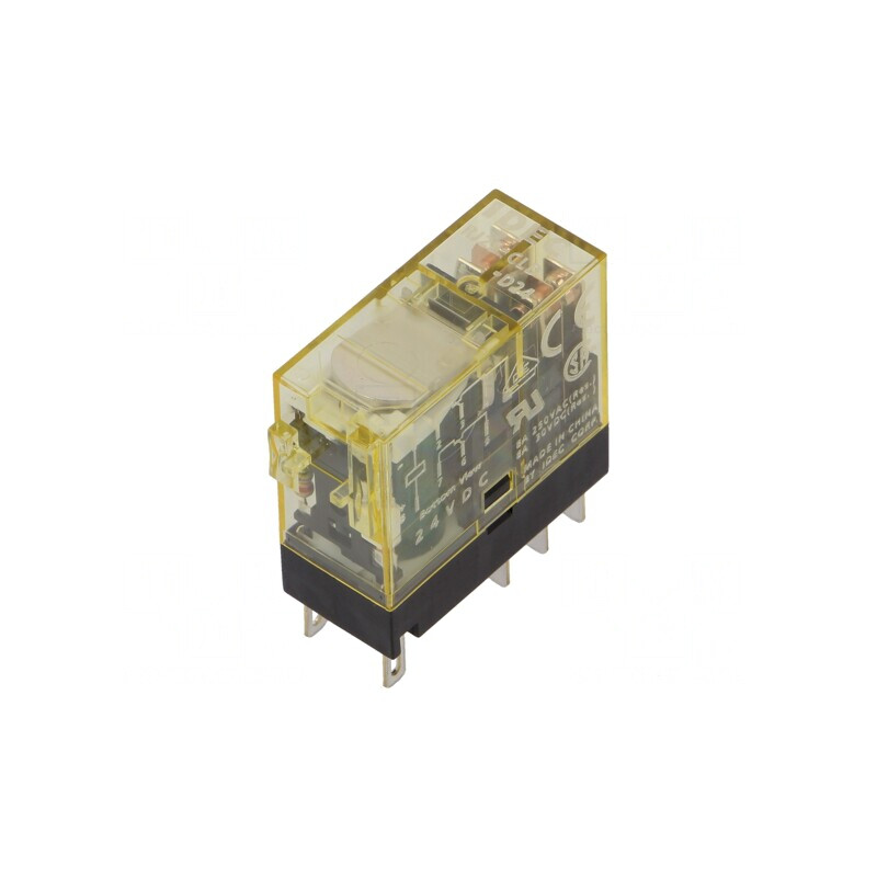 Releu Electromagnetic DPDT 24VDC 8A | Electronic-mag.ro | Componente Electronice