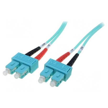 Patch Cord Fibră OM3 SC/PC 3m LSZH | Electronic-mag.ro | Componente Electronice