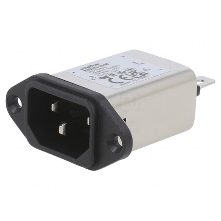 Conector alimentare AC C14 15A 250V | Electronic-mag.ro | Componente Electronice