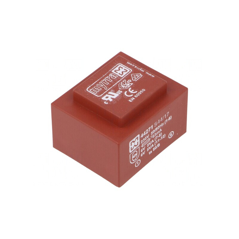 Transformator încapsulat 10VA 230V 6V PCB | Electronic-mag.ro | Componente Electronice