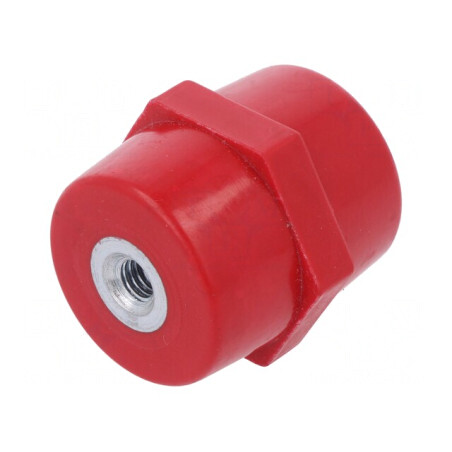 Izolator Suport 40mm 1kV Roșu UL94V-0 | Electronic-mag.ro | Componente Electronice