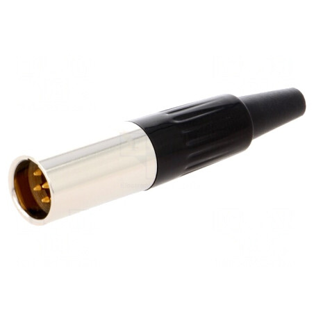 Mufă XLR Mini Tată 6 PIN pe Cablu | Electronic-mag.ro | Componente Electronice
