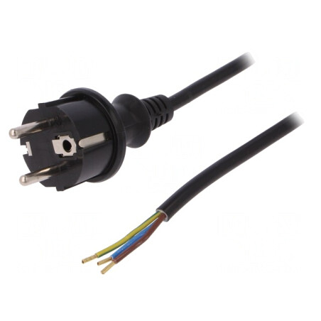 Cablu Electric SCHUKO 3m 3x1mm2 | Electronic-mag.ro | Componente Electronice