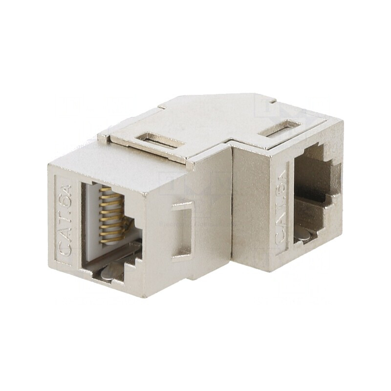 Soclu Adaptor 6a Ecranat Keystone PoE 8p8c | Electronic-mag.ro | Componente Electronice