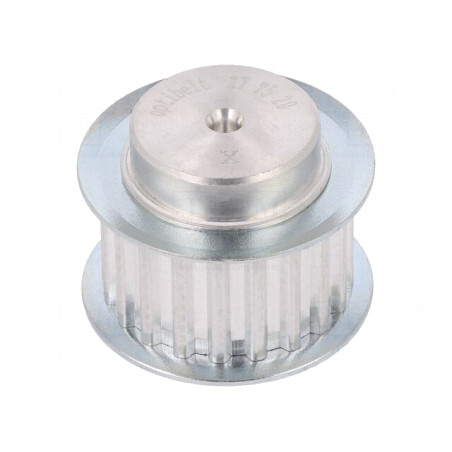 Roată de curea T5 16mm aluminiu | Electronic-mag.ro | Componente Electronice