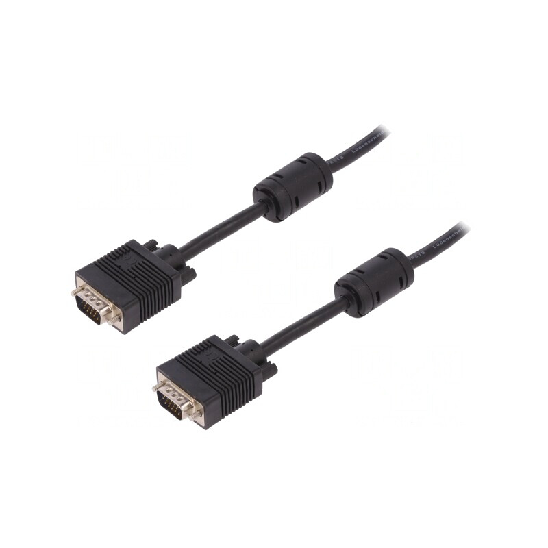 Cablu D-Sub 15pin HD Negru 3m | Electronic-mag.ro | Componente Electronice