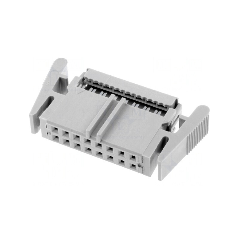 Mufă IDC Mamă 16 PIN pentru Cablu Bandă 1,27mm | Electronic-mag.ro | Componente Electronice