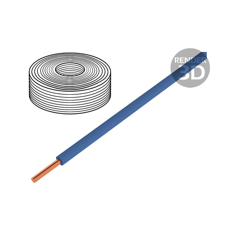 Cablu Cu 0,5mm2 PVC Albastru 10m | Electronic-mag.ro | Componente Electronice