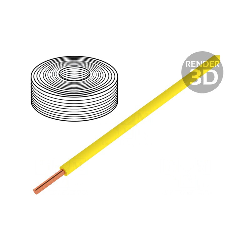Cablu litat PVC galben 0,5mm2 10m 60V | Electronic-mag.ro | Componente Electronice Cablu litat PVC galben 0,5mm2 10m 60V | Electronic-mag.ro | Componente Electronice