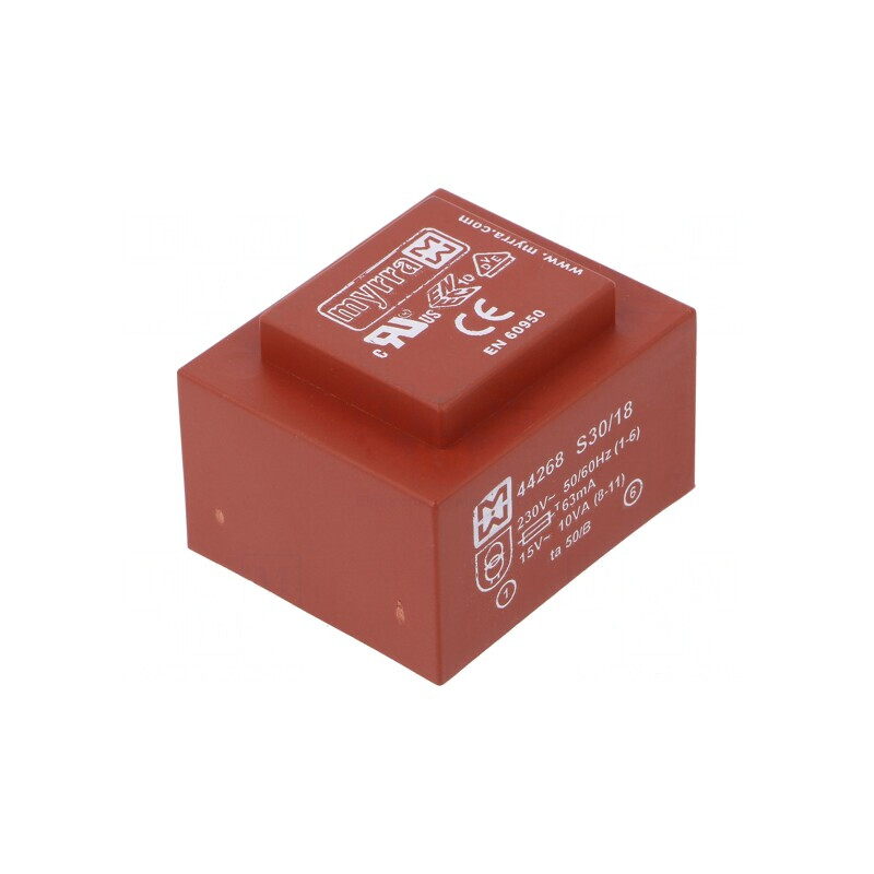 Transformator încapsulat 230V 15V PCB 10VA 667mA | Electronic-mag.ro | Componente Electronice