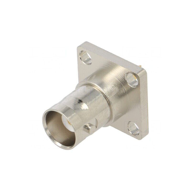 Soclu BNC mamă 50Ω cu flanșă PTFE | Electronic-mag.ro | Componente Electronice