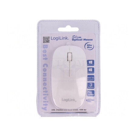 Mouse optic alb USB cu 3 butoane | Electronic-mag.ro | Componente Electronice