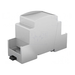 Carcasă pentru șină DIN, gri, 90,5x36,3x62mm | Electronic-mag.ro | Componente Electronice