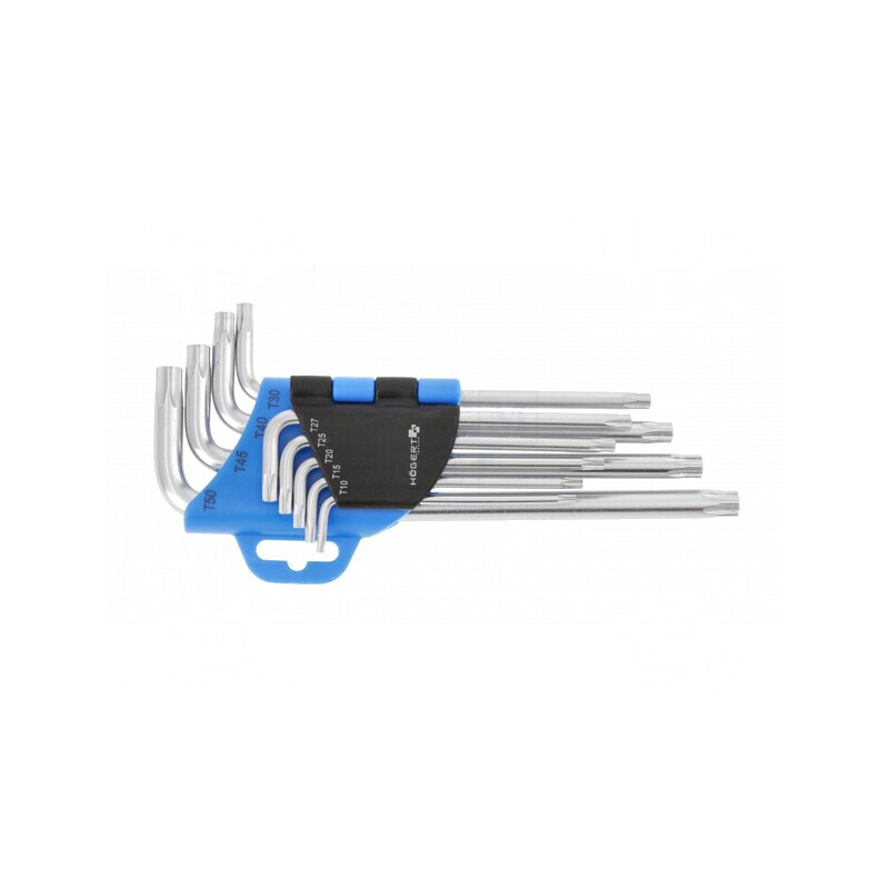 Set chei Torx lungi 9 bucăți crom-vanadium | Electronic-mag.ro | Componente Electronice