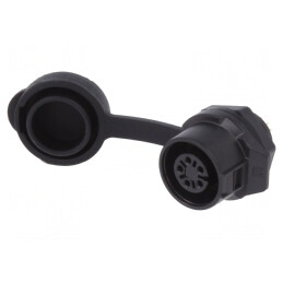 Conector Circular Soclu 5 Pin Aurit 5A | Electronic-mag.ro | Componente Electronice