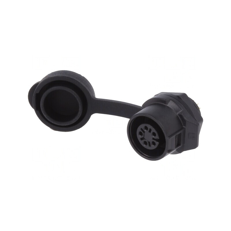 Conector Circular Soclu 5 Pin Aurit 5A | Electronic-mag.ro | Componente Electronice