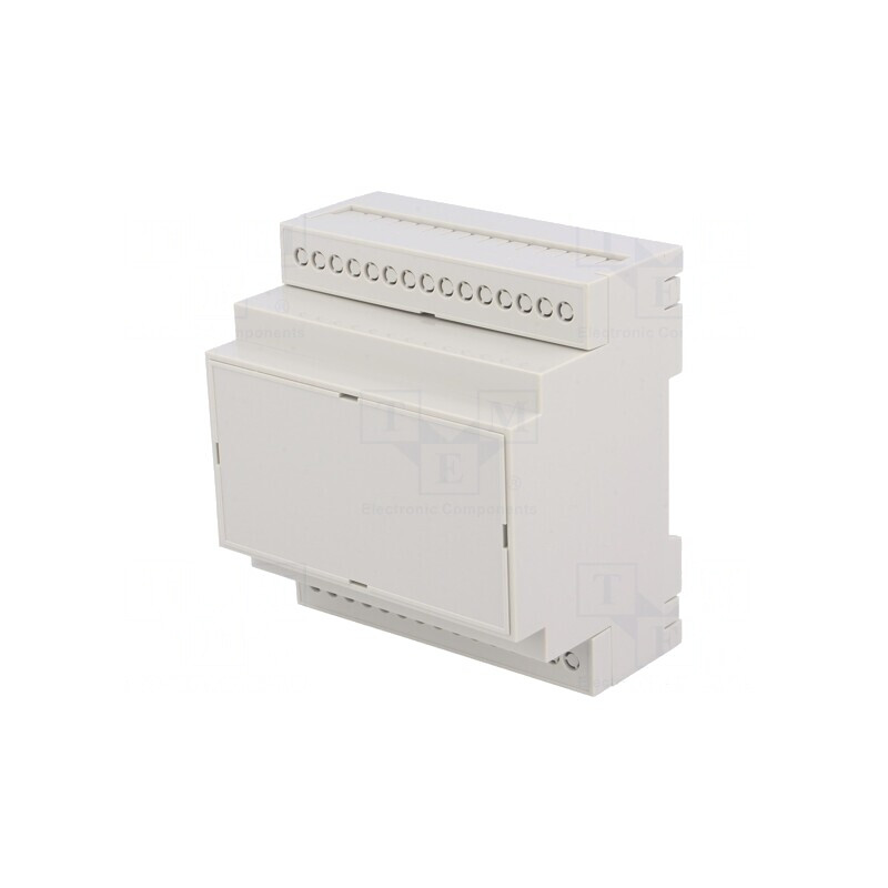 Carcasă pentru șină DIN ABS gri 90,2x83,6x57,5mm | Electronic-mag.ro | Componente Electronice