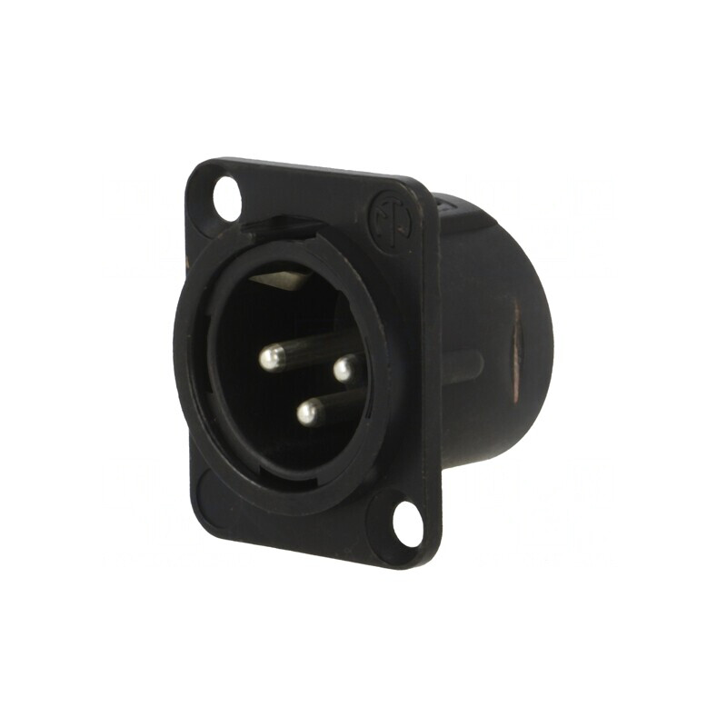 Soclu XLR 3 Pin Negru 16A 19x24mm | Electronic-mag.ro | Componente Electronice Soclu XLR 3 Pin Negru 16A 19x24mm | Electronic-mag.ro | Componente Electronice