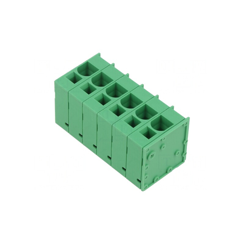 Regletă de conexiuni PCB 90° 10mm 6 piste 66A | Electronic-mag.ro | Componente Electronice