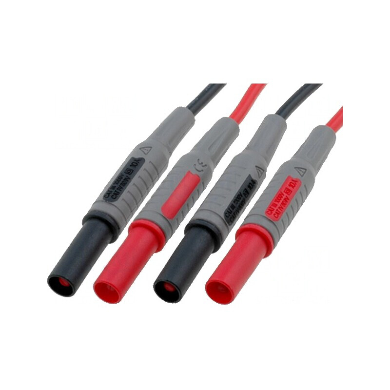 Cabluri de Măsurare 10A 1,2m Negru și Roșu | Electronic-mag.ro | Componente Electronice
