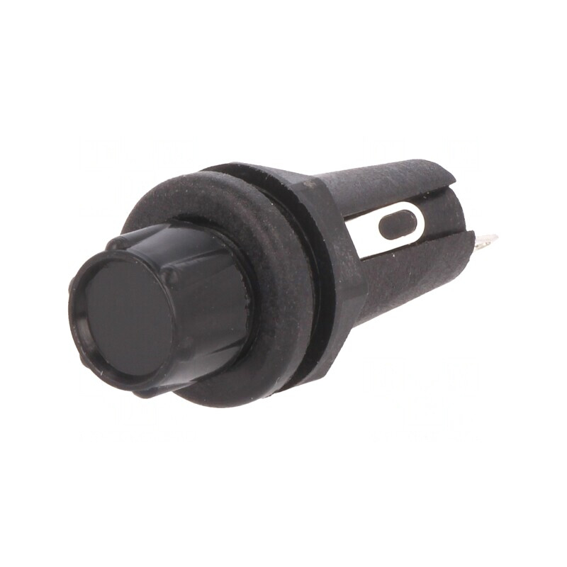 Clema siguranțe cilindrice 5x20mm 250V neagră | Electronic-mag.ro | Componente Electronice