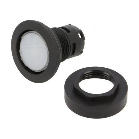 Comutator apăsare albastru 22mm IP65 plat | Electronic-mag.ro | Componente Electronice