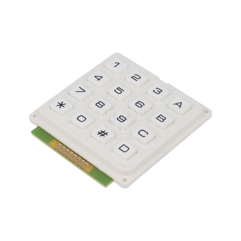 Tastatură 16 Butoane Plastic 20mA | Electronic-mag.ro | Componente Electronice