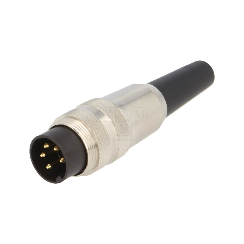 Conector M16 Mufă Tată Lipire pe Cablu 5 PIN 250V | Electronic-mag.ro | Componente Electronice