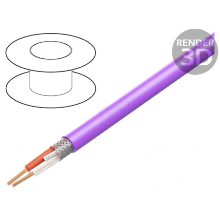 Cablu CAN bus 1x2x0,34mm2 Cu PUR Violet 250V | Electronic-mag.ro | Componente Electronice