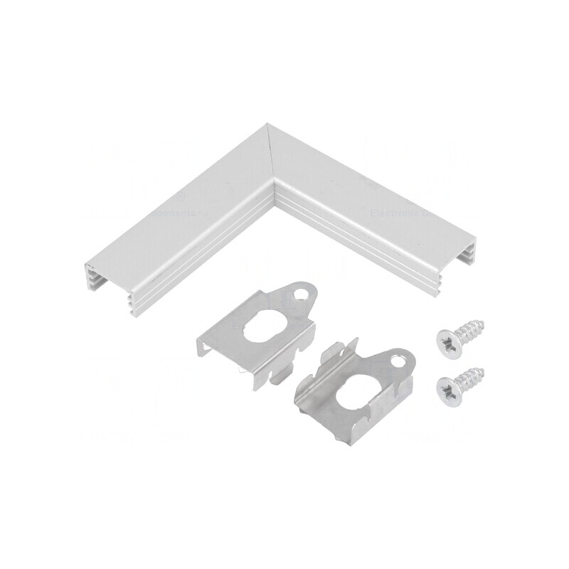 Conector Aluminiu 90° SLIM8 | Electronic-mag.ro | Componente Electronice