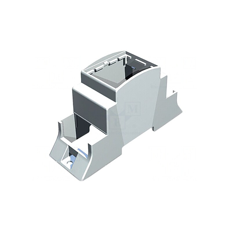 Carcasă pentru șină DIN, gri, 110x36,3x62mm, 2 module | Electronic-mag.ro | Componente Electronice Carcasă pentru șină DIN, gri, 110x36,3x62mm, 2 module | Electronic-mag.ro | Componente Electronice