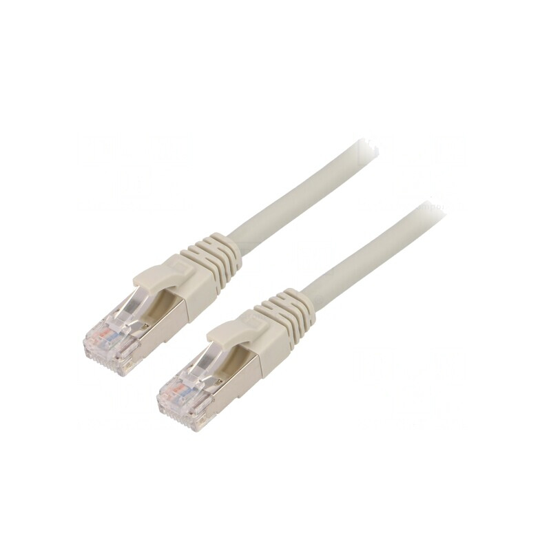 Cablu Patch ETHERLINE Cat.6a S/FTP LSZH Gri 0.5m | Electronic-mag.ro | Componente Electronice