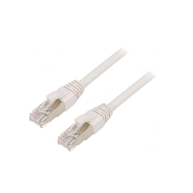 Patch Cord ETHERLINE Cat.6a Alb 0.5m | Electronic-mag.ro | Componente Electronice